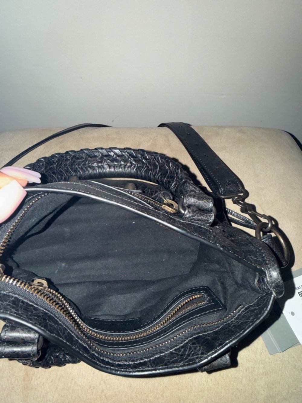 Balenciaga Mini City Satchel in Black Leather - Picture 7 of 13